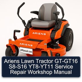 Ariens Lawn Tractor GT-GT16 S8-S16 YT8-YT11 Service Repair Workshop Manual