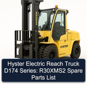 Hyster Electric Reach Truck D174 Series: R30XMS2 Spare Parts List