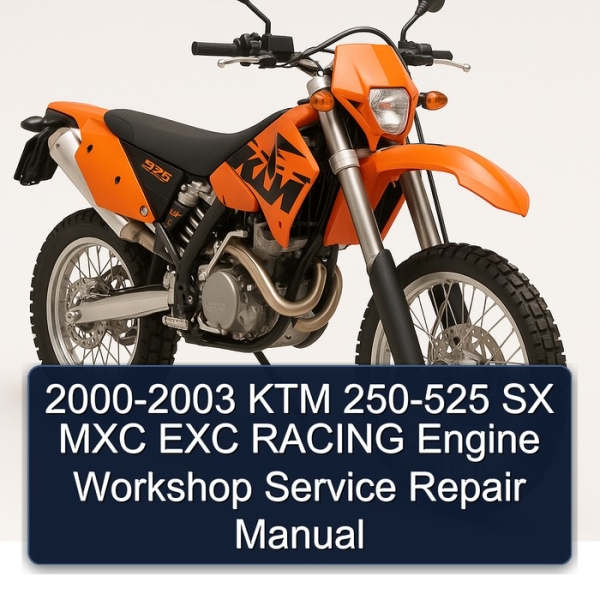 2000-2003 KTM 250-525 SX MXC EXC RACING Engine Workshop Service Repair Manual