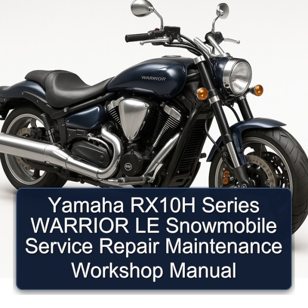 Yamaha RX10H Series WARRIOR LE Snowmobile Service Repair Maintenance Workshop Manual