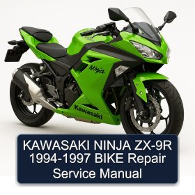 KAWASAKI NINJA ZX-9R 1994-1997 BIKE Repair Service Manual