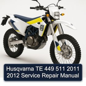 Husqvarna TE 449 511 2011 2012 Manual de servicio y reparación