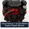 Volvo Penta 8.1 Gi GXi Marine Engine Repair Manual