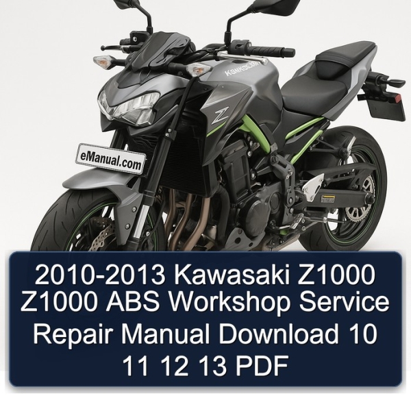 2010-2013 Kawasaki Z1000 Z1000 ABS Workshop Service Repair Manual Download 10 11 12 13 PDF