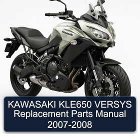 KAWASAKI KLE650 VERSYS Replacement Parts Manual 2007-2008
