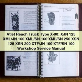 Atlet Reach Truck Type X-90, XJN 125, XML/JN 160, XML/SN 160, XML/SN 250, XSN 125, XSN 200, XTF/JN 100, XTF/SN 100 Workshop Service Manual PDF Download