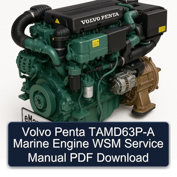 Volvo Penta TAMD63P-A Marine Engine WSM Service Manual PDF Download