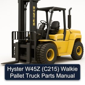 Hyster W45Z (C215) Walkie Pallet Truck Parts Manual