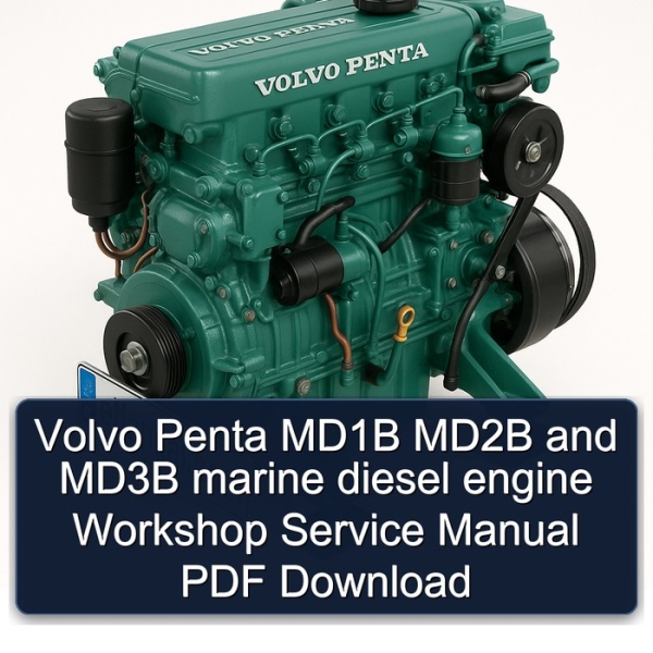 Volvo Penta MD1B MD2B and MD3B marine diesel engine Workshop Service Manual PDF Download