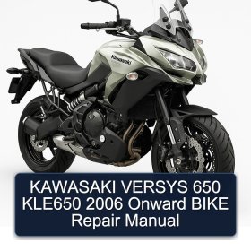KAWASAKI VERSYS 650 KLE650 2006 Onward BIKE Repair Manual