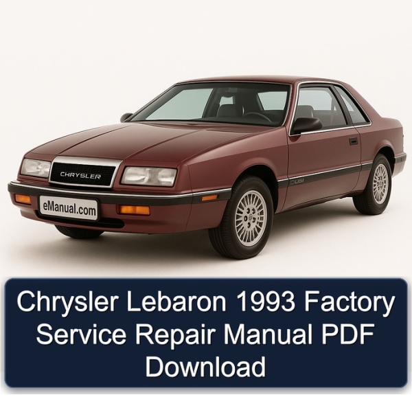 Chrysler Lebaron 1993 Factory Service Repair Manual PDF Download