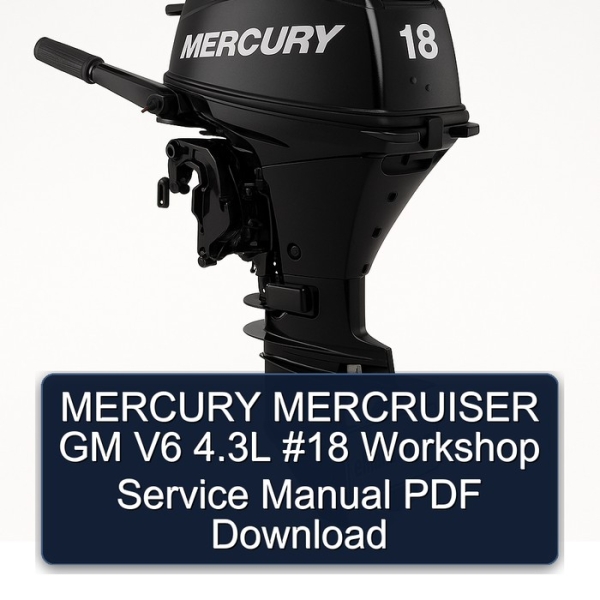 MERCURY MERCRUISER GM V6 4.3L #18 Workshop Service Manual PDF Download