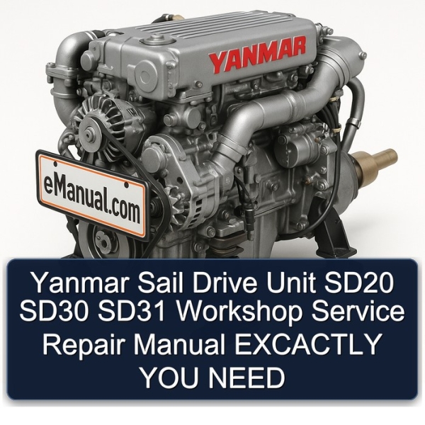 Yanmar Sail Drive Unit SD20 SD30 SD31 Workshop Service Repair Manual EXCACTLY YOU NEED
