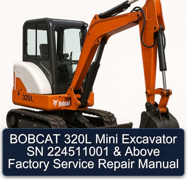 BOBCAT 320L Mini Excavator SN 224511001 & Above Factory Service Repair Manual