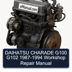 DAIHATSU CHARADE G100 G102 1987-1994 Workshop Repair Manual