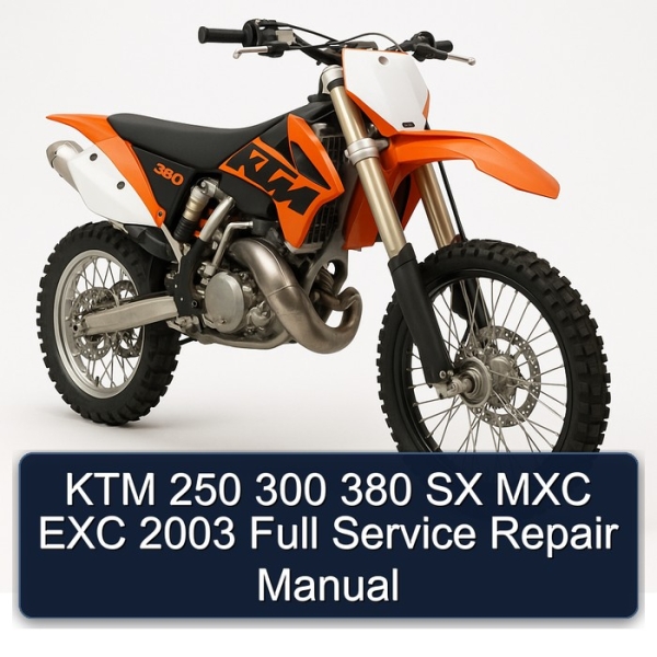 KTM 250 300 380 SX MXC EXC 2003 Full Service Repair Manual