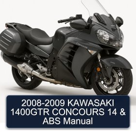 2008-2009 KAWASAKI 1400GTR CONCOURS 14 & ABS Manual