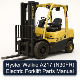 Hyster Walkie A217 (N30FR) Electric Forklift Parts Manual