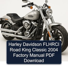 Harley Davidson FLHRCI Road King Classic 2004 Factory Manual PDF Download