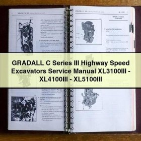 GRADALL C Series III Highway Speed Excavators Service Repair Manual XL3100III-XL4100III-XL5100III