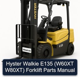 Hyster Walkie E135 (W60XT W80XT) Forklift Parts Manual