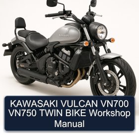 KAWASAKI VULCAN VN700 VN750 TWIN BIKE Workshop Manual