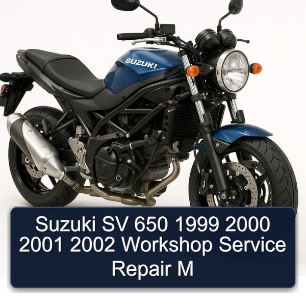 Suzuki SV 650 1999 2000 2001 2002 Workshop Service Repair M