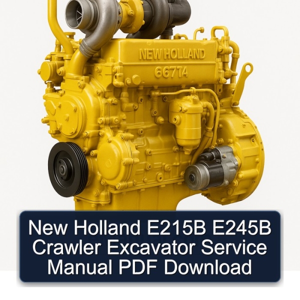 New Holland E215B E245B Crawler Excavator Service Manual PDF Download