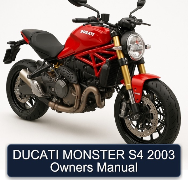 DUCATI MONSTER S4 2003 Owners Manual