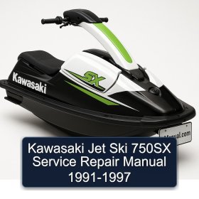 Kawasaki Jet Ski 750SX Service Repair Manual 1991-1997