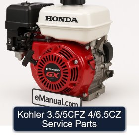 Kohler 3.5/5CFZ 4/6.5CZ Service Parts