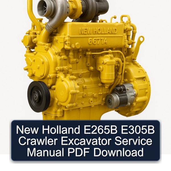New Holland E265B E305B Crawler Excavator Service Manual PDF Download