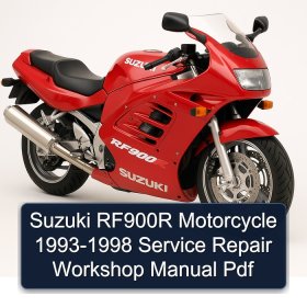 Suzuki RF900R Motorcycle 1993-1998 Service Repair Workshop Manual Pdf