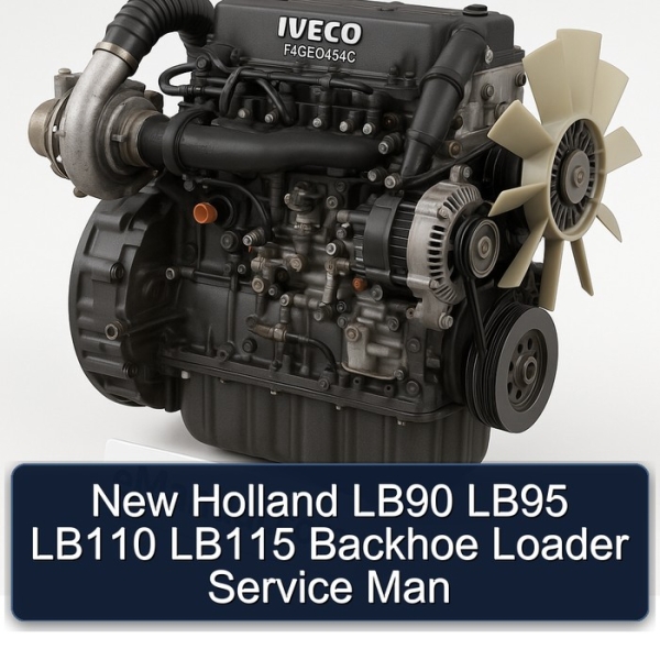 New Holland LB90 LB95 LB110 LB115 Backhoe Loader Service Man