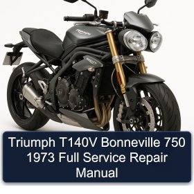 Triumph T140V Bonneville 750 1973 Full Service Repair Manual