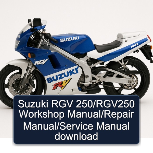Suzuki RGV 250/RGV250 Workshop Manual/Repair Manual/Service Manual download