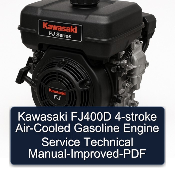 Kawasaki FJ400D 4-stroke Air-Cooled Gasoline Engine Service Technical Manual-Improved-PDF