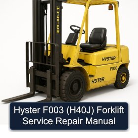Hyster F003 (H40J) Forklift Service Repair Manual