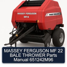 MASSEY FERGUSON MF 22 BALE THROWER Parts Manual 651242M96