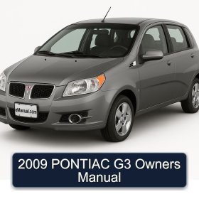 2009 PONTIAC G3 Owners Manual