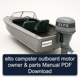elto campster outboard motor owner & parts Manual PDF Download