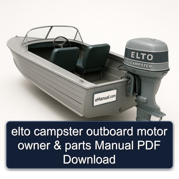 elto campster outboard motor owner & parts Manual PDF Download