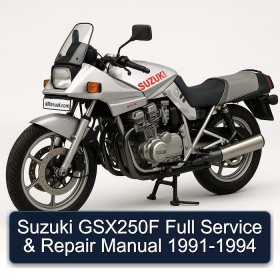 Suzuki GSX250F Full Service & Repair Manual 1991-1994
