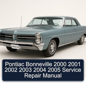 Pontiac Bonneville 2000 2001 2002 2003 2004 2005 Manual de servicio y reparación