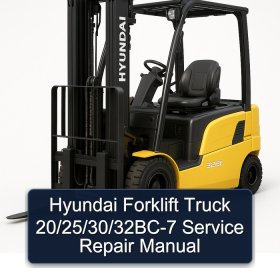 Hyundai Forklift Truck 20/25/30/32BC-7 Service Repair Manual
