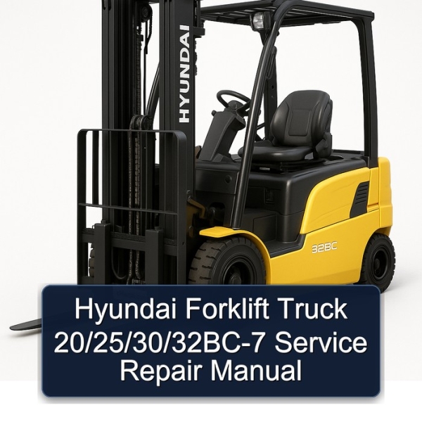 Hyundai Forklift Truck 20/25/30/32BC-7 Service Repair Manual