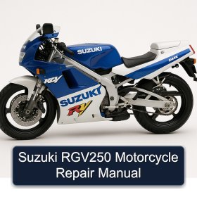 Suzuki RGV250 Motorcycle Repair Manual