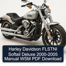 Harley Davidson FLSTNI Softail Deluxe 2000-2005 Manual WSM PDF Download
