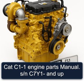 Cat C1-1 engine parts Manual. s/n C7Y1- and up