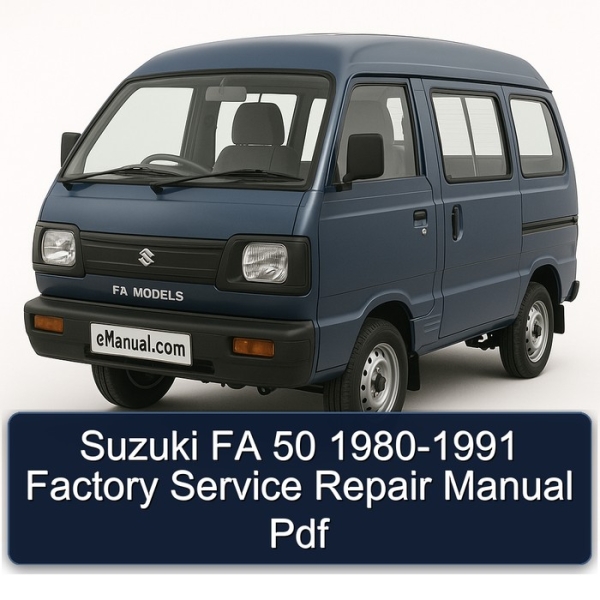 Suzuki FA 50 1980-1991 Factory Service Repair Manual Pdf